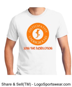 Unisex White T-Shirt. Front Only Design Zoom